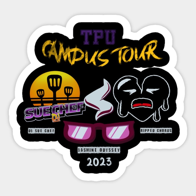 TPU Campus Tour Tee Sticker by JTownSound